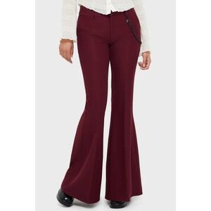killstar vile vixen flared pants with chain size small